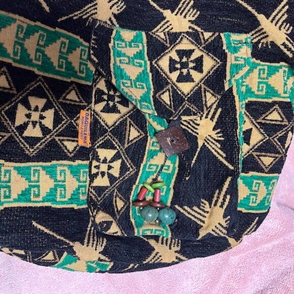 Original Daquilema Geometric Sling Travel Hobo Tote Shoulder Bag Ecuador - Picture 13 of 15